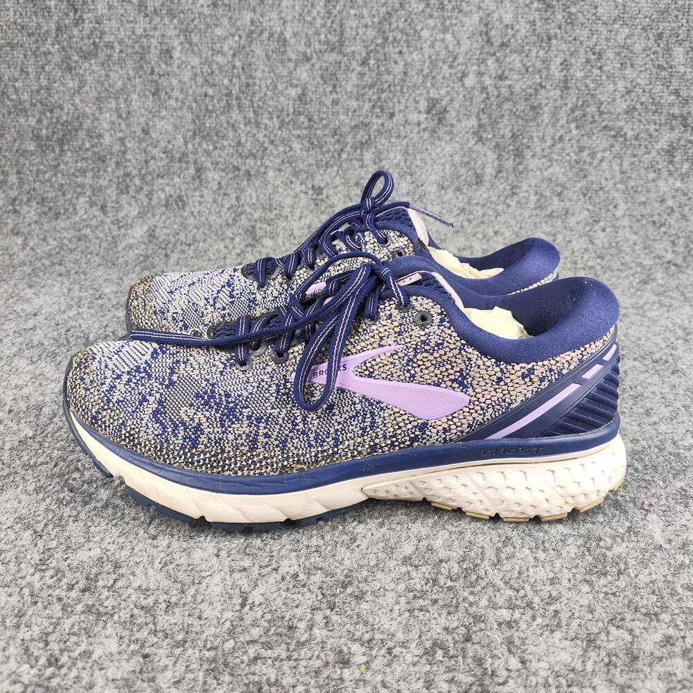 Brooks Ghost 11 Shoes Womens Size 7 Blue Flecked Running Sneakers 1202771B406